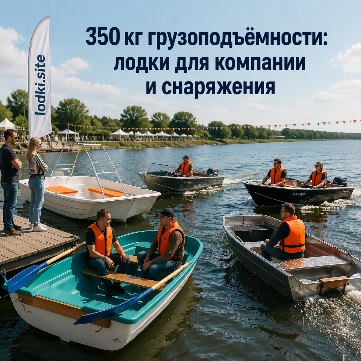 350 кг грузоподъёмности: лодки для компании и снаряжения