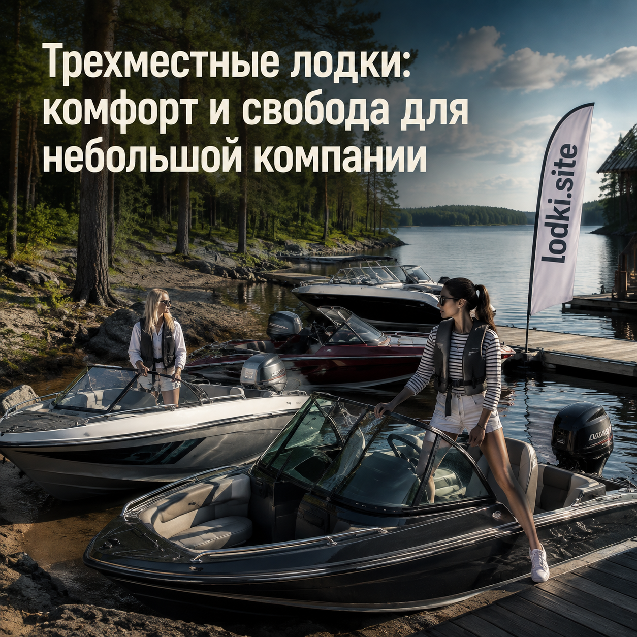 Трехместные лодки: комфорт и свобода для небольшой компании